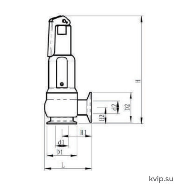 Боковая схема клапана SV-9 Боковая схема клапана SV-9