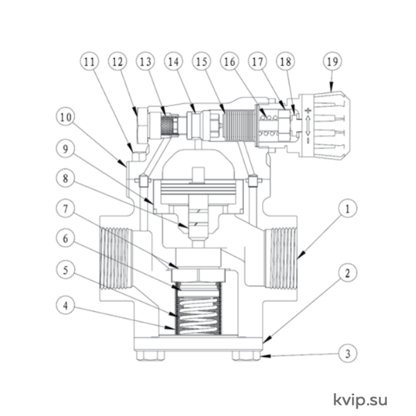 2 Схема клапана YP-R2 и YP-F2 )